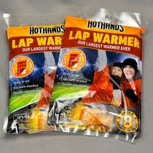 2 Pack HotHands Lap Warmer Extra Large 16x10 8 Hour Heat Stadium Outdoor 09/2029